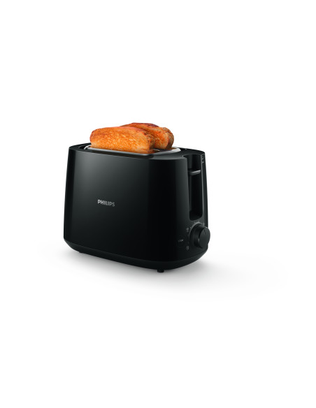 Philips Daily Collection HD2581/90 Tostapane - 2 fette, fessura ampia, nero