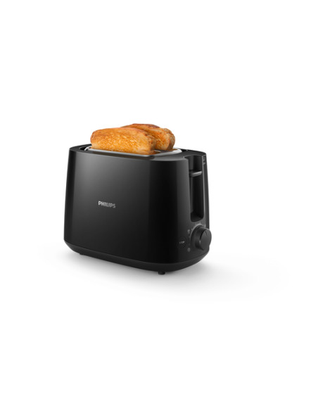 Philips Daily Collection HD2581/90 Tostapane - 2 fette, fessura ampia, nero