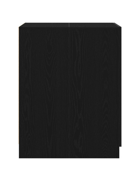 Armadio per Lavatrice Rovere Nero 70,5 x 71,5 x 91,5 cm