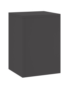 Supporto per piante 2 pcs Nero 24 x 24 x 35 cm Acciaio