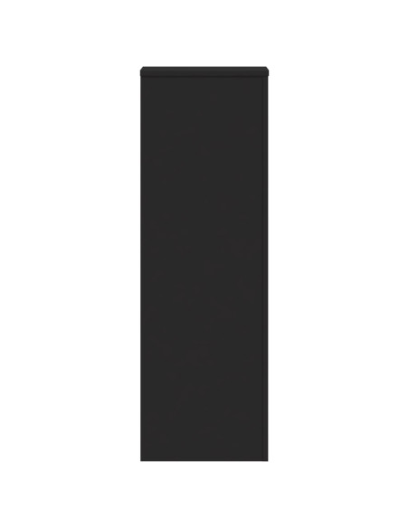 Supporto per Piante Nero 33x33x100 cm in Truciolare