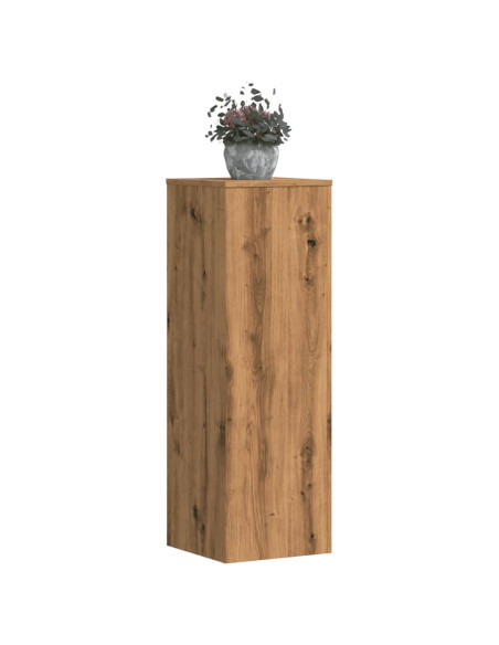 Supporto per Piante Rovere Artigianale 33x33x100 cm Truciolato