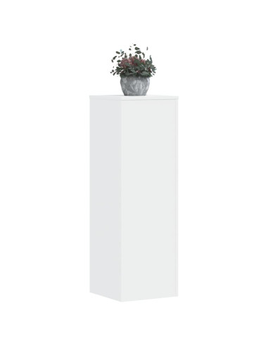 Supporto per Piante Bianco 33x33x100 cm in Truciolato
