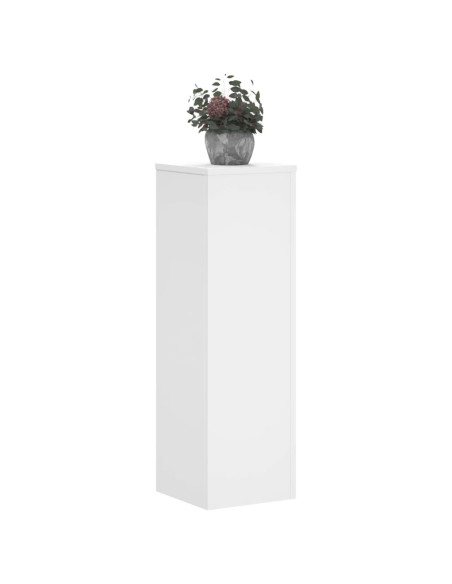 Supporti per Piante 2 pz Bianchi 25x25x80 cm Legno Multistrato