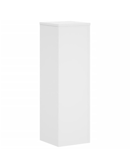 Supporti per Piante 2 pz Bianchi 25x25x80 cm Legno Multistrato