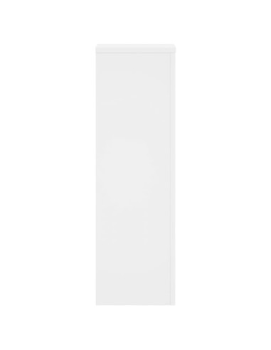 Supporti per Piante 2 pz Bianchi 25x25x80 cm Legno Multistrato