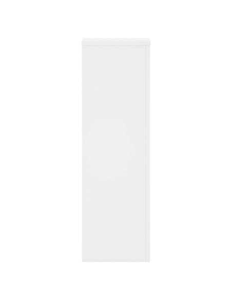 Supporti per Piante 2 pz Bianchi 25x25x80 cm Legno Multistrato