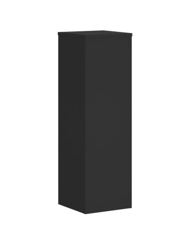 Supporti per Piante 2 pz Neri 25x25x80 cm Legno Multistrato