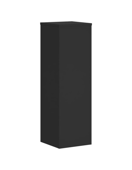 Supporti per Piante 2 pz Neri 25x25x80 cm Legno Multistrato