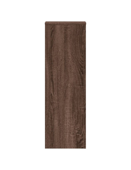 Supporti per Piante 2 pz Rovere Marrone 33x33x100cm Multistrato