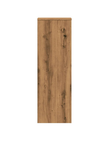 Supporti Piante 2 pz Rovere Artigianale 33x33x100cm Multistrato