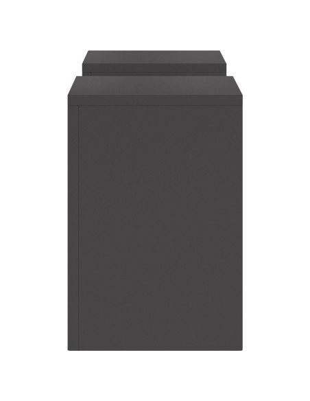 Supporto per piante 2 pcs Nero 24 x 24 x 35 cm Acciaio