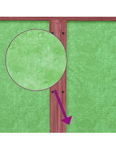 Conigliera Moka 117,5x97x47,5 cm in Legno Massello di Pino