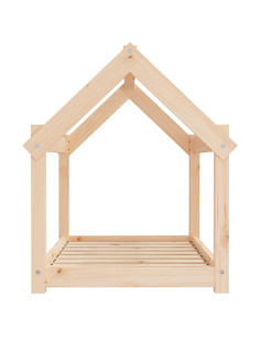 Cuccia per Cani 81x60x70 cm in Legno Massello di Pino