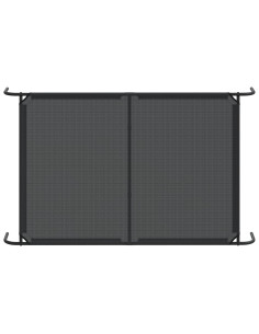 Cuccia per Cani Rialzata Nera 150x90x20 cm Textilene e Acciaio