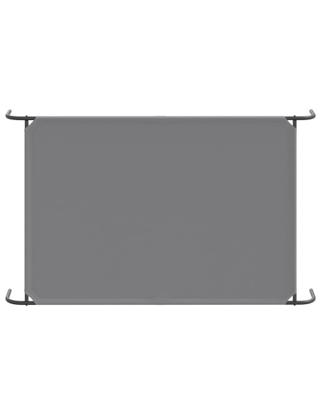 Cuccia per Cani Rialzata Grigia 150x90x20cm Tela Oxford/Acciaio