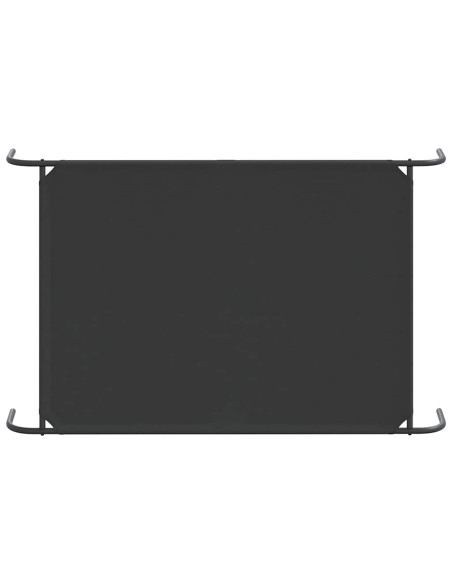 Cuccia per Cani Rialzata Nera 150x90x20cm Tela Oxford e Acciaio