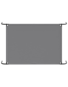 Cuccia per Cani Rialzata Grigia 130x80x20cm Tela Oxford/Acciaio