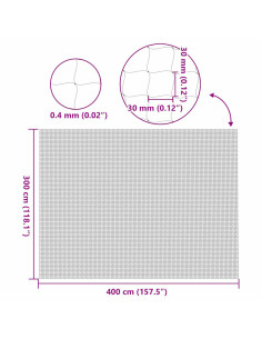 Rete per Gatti Trasparente 4x3 m in Nylon