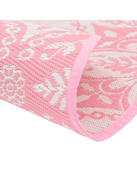 Tappeto da Esterni Rosa Ø120 cm in PP