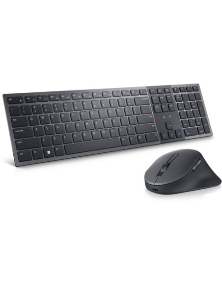 DELL KM900 tastiera Mouse incluso Ufficio RF senza fili + Bluetooth QWERTY US International Grafite