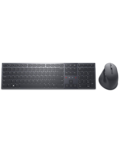 DELL KM900 tastiera Mouse incluso Ufficio RF senza fili + Bluetooth QWERTY US International Grafite
