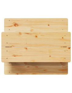 Tavolo per Bambini con Panche IRUN 90x79,5x50 cm Legno Massello