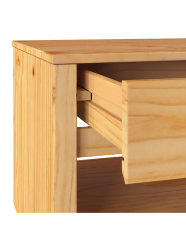 Tavolino da salotto con cassetto Drammen Rovere 99 x 55 x 45 cm