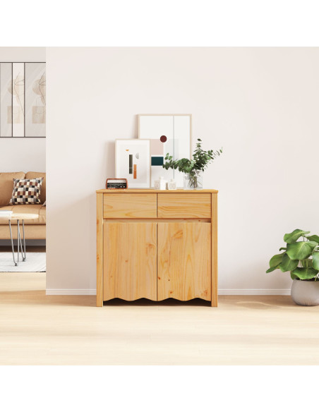 Sideboard  ""DRAMMEN"" 79x43x75,5 cm Legno Massello di Pino