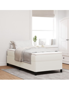 Letto a molle Crema 80 x 200 cm Velluto