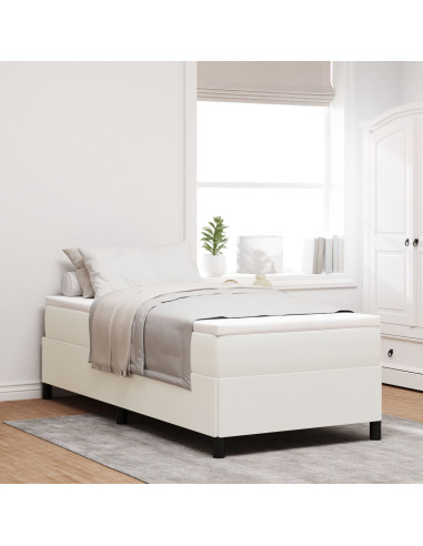 Letto a molle Crema 80 x 200 cm Velluto