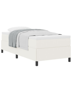 Letto a molle Crema 90 x 190 cm Velluto