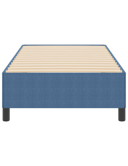 Struttura Letto Blu 90x190 cm in Tessuto Corduroy