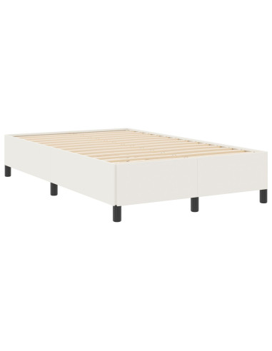 Letto a molle Crema 120 x 190 cm Velluto