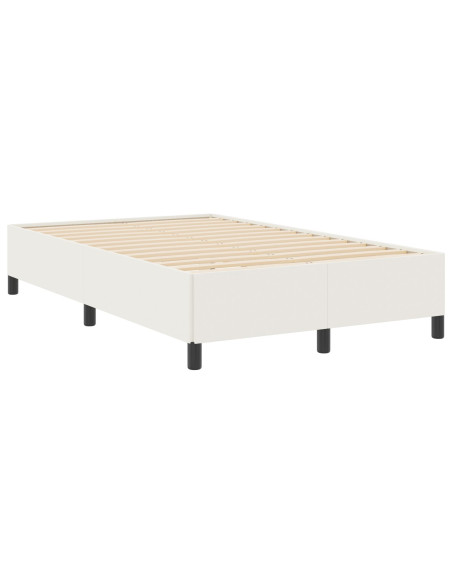 Letto a molle Crema 120 x 190 cm Velluto