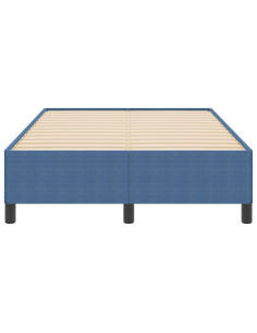 Letto a molle Blu 120 x 200 cm Velluto