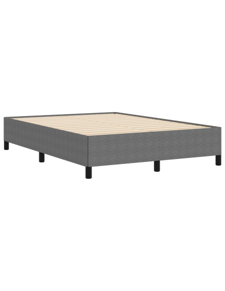 Letto a molle Grigio chiaro 140 x 200 cm Velluto