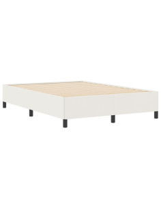 Letto a molle Crema 140 x 200 cm Velluto