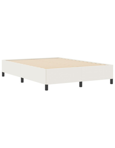 Letto a molle Crema 140 x 200 cm Velluto