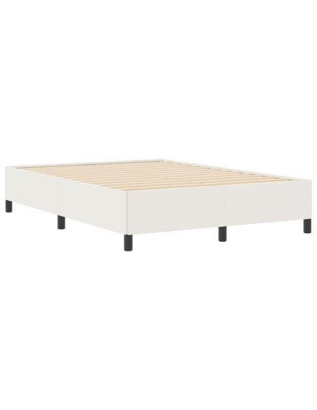 Letto a molle Crema 140 x 200 cm Velluto