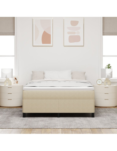 Letto a molle Grigio Verde 140 x 200 cm Velluto
