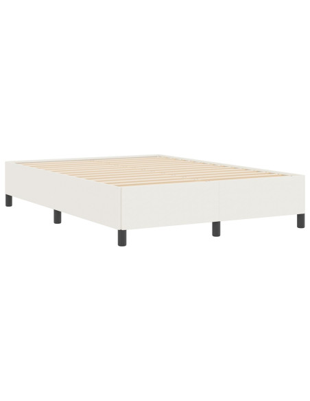 Letto a molle Crema 160 x 200 cm Velluto