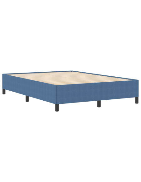 Letto a molle Blu 160 x 200 cm Velluto