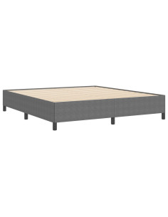 Letto a molle Grigio chiaro 180 x 200 cm Velluto
