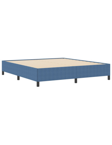 Letto a molle Blu 180 x 200 cm Velluto