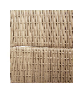 Divider per stanze Beige 242 x 180 cm polyrattan