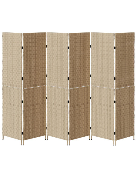 Divisore  Beige Legno Grande Pieghevole Divisore per Stanze