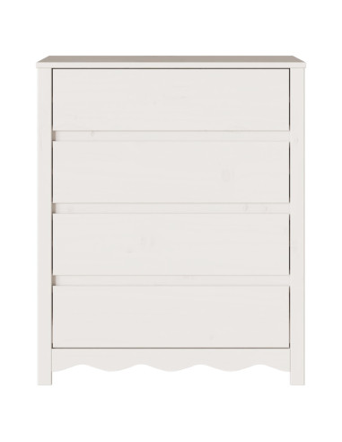 Cassettiera con cassetto Drammen Bianco 76,5 x 40 x 91 cm