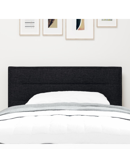 Testiera  Design a Linee Nera 80 cm Tessuto