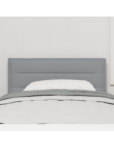 Testiera con testiera Grigio chiaro 90 cm Pelle Sintetica